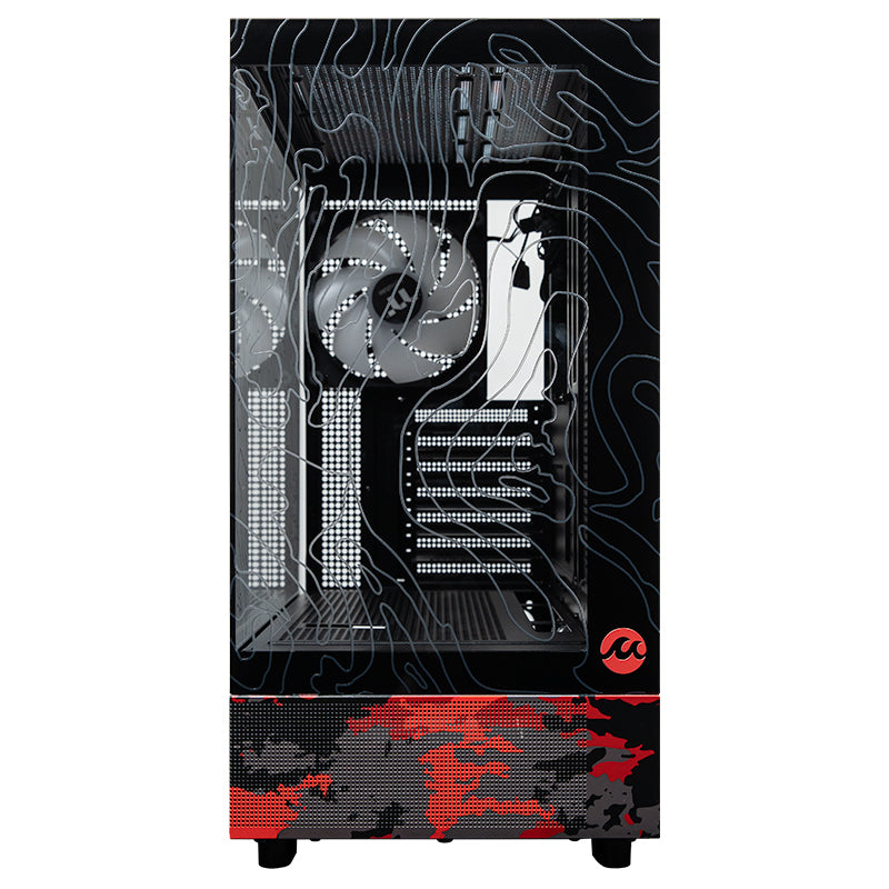 Mwave STR Delta Series CRIMSON - Tempered Glass ARGB Mid Tower Case(DELTA-CRIMSON) - 4