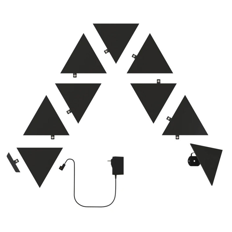 Nanoleaf Shapes Ultra Black Triangles Starter Kit - 9 Panels(NL47-0105TW-9PK) - 1