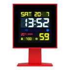 Newgate Monolith LCD Alarm Clock - Fire Engine Red(NGLCD/MONO3) - 1
