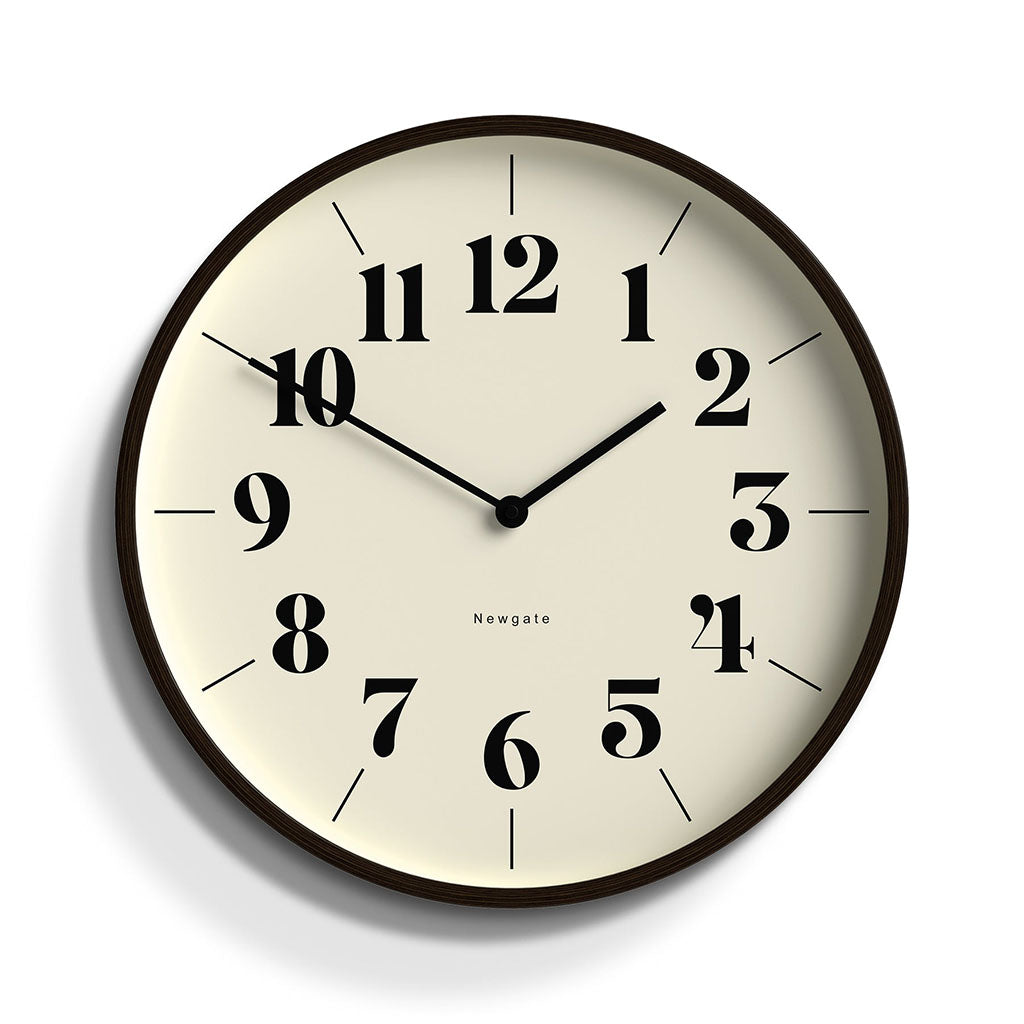 Newgate Mr Clarke Clock - Dark Wood Hopscotch Dial(NGMRC225DPLY40) - 1