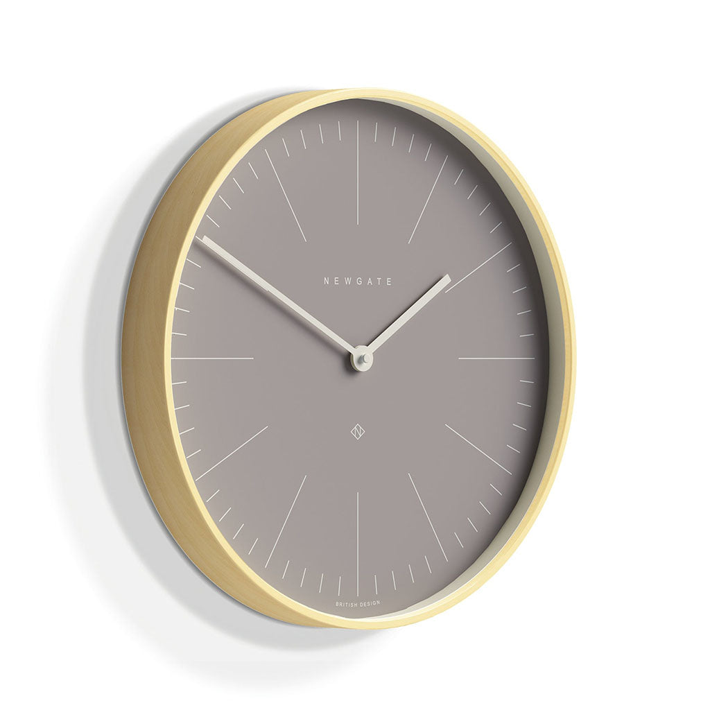 Newgate Mr Clarke Clock - Pale Wood Clay Grey Dial(NGMRC147PLY40) - 2