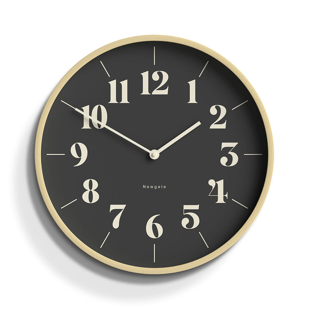 Newgate Mr Clarke Clock - Pale Wood Reverse Hopscotch Dial(NGMRC307PLY40) - 1