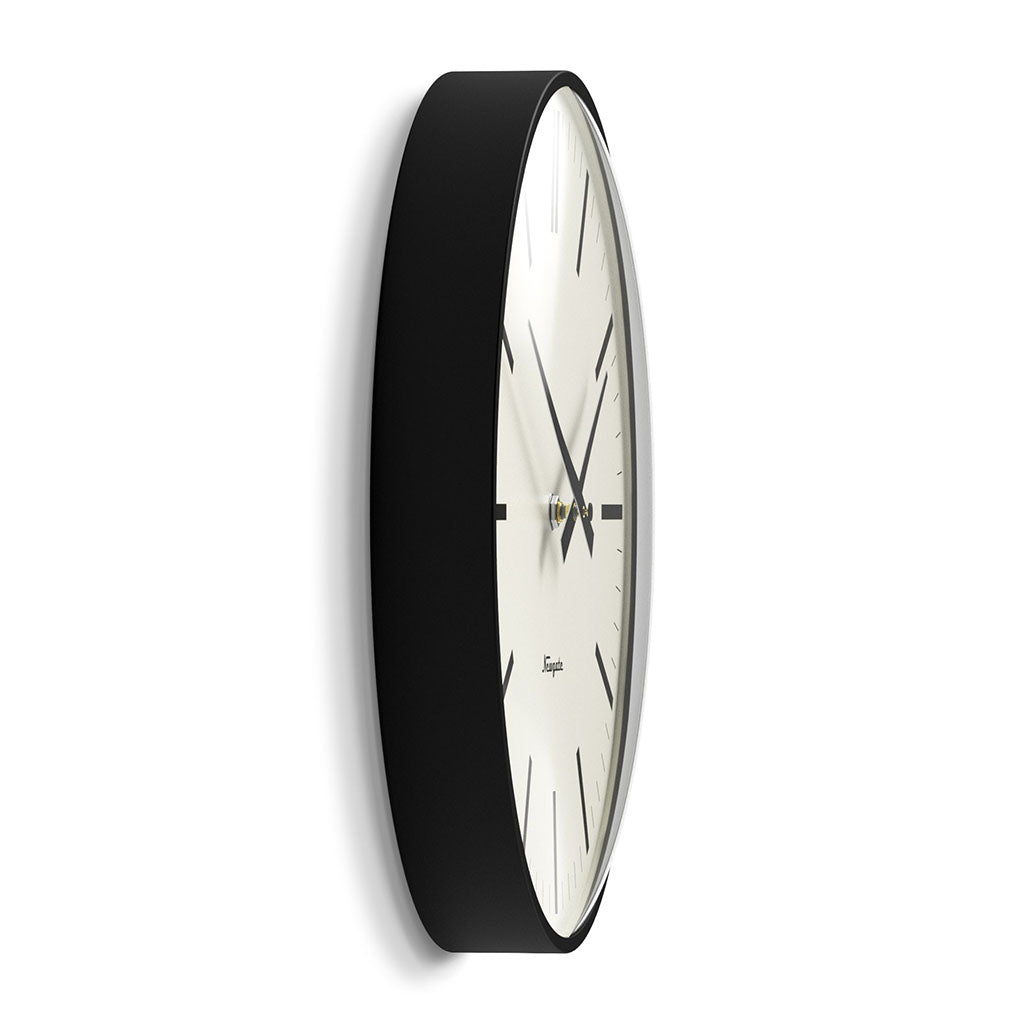 Newgate Radio City Wall Clock Bold Black Marker Dial - Matte Black(NM-RADC310K) - 3