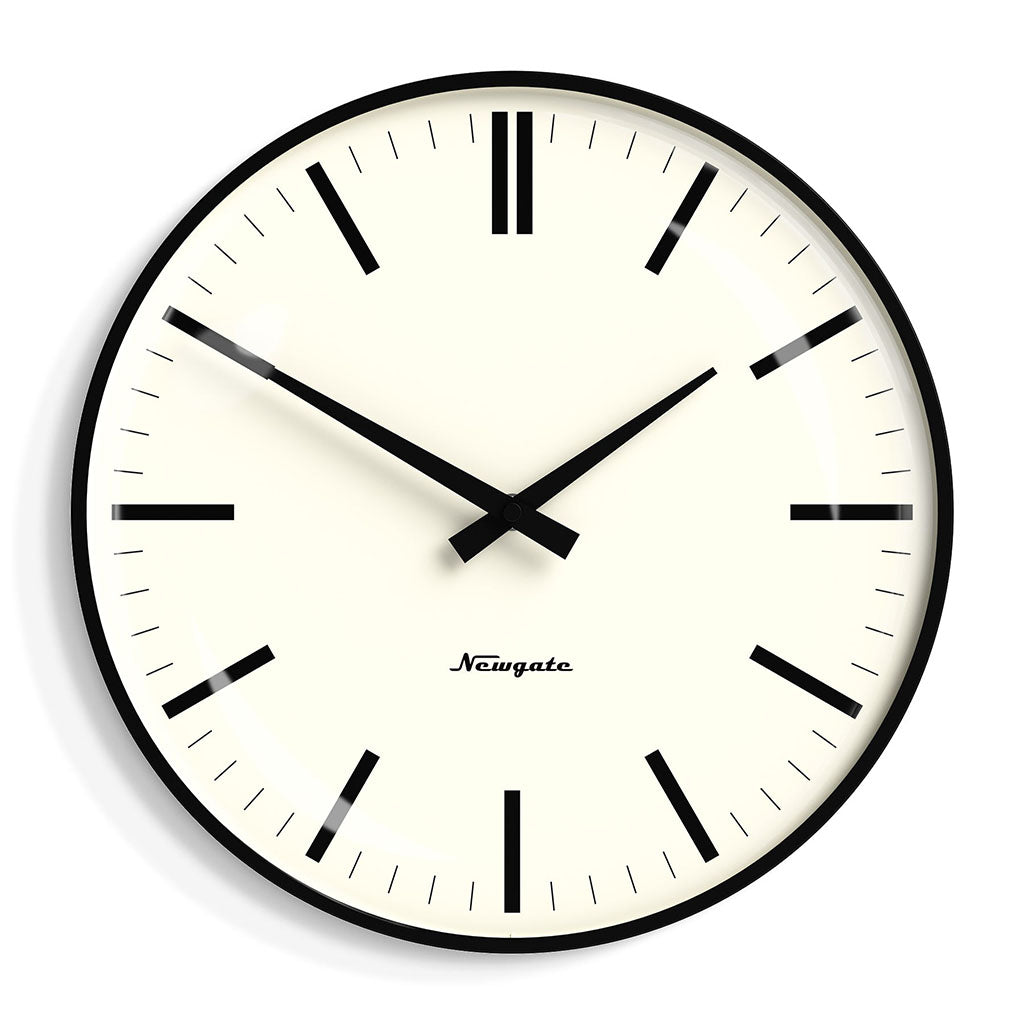 Newgate Radio City Wall Clock Bold Black Marker Dial - Matte Black(NM-RADC310K) - 1