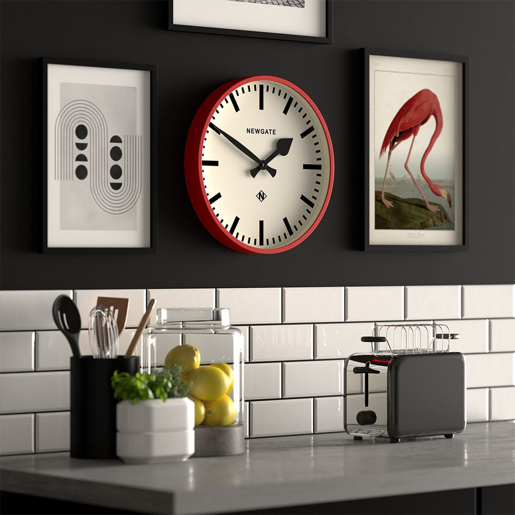 Newgate Railway Clock - Red(NGNUMTHR390FER) - 3