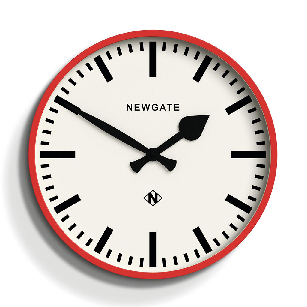 Newgate Railway Clock - Red(NGNUMTHR390FER) - 1