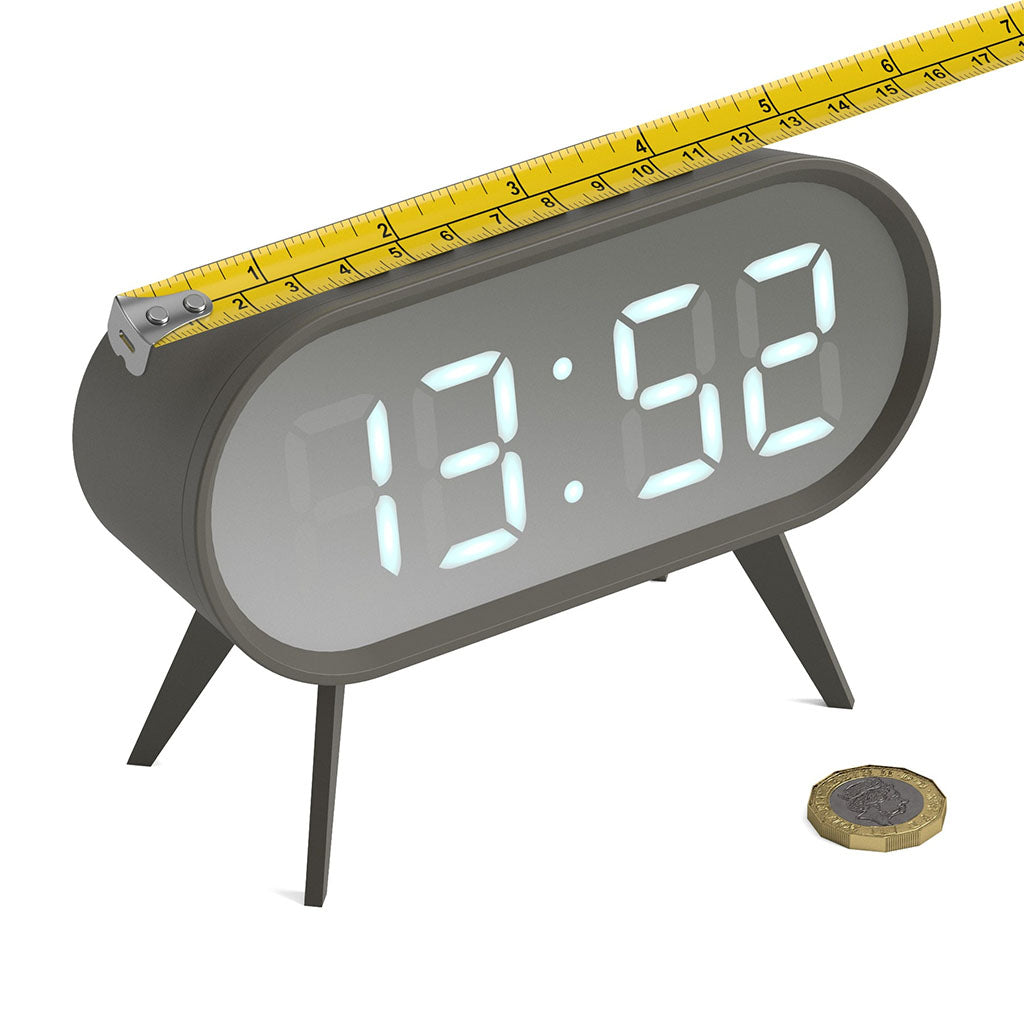 Newgate Space Hotel Cyborg LED Alarm Clock - Grey(NGSH-CYBO-S1-GY) - 2