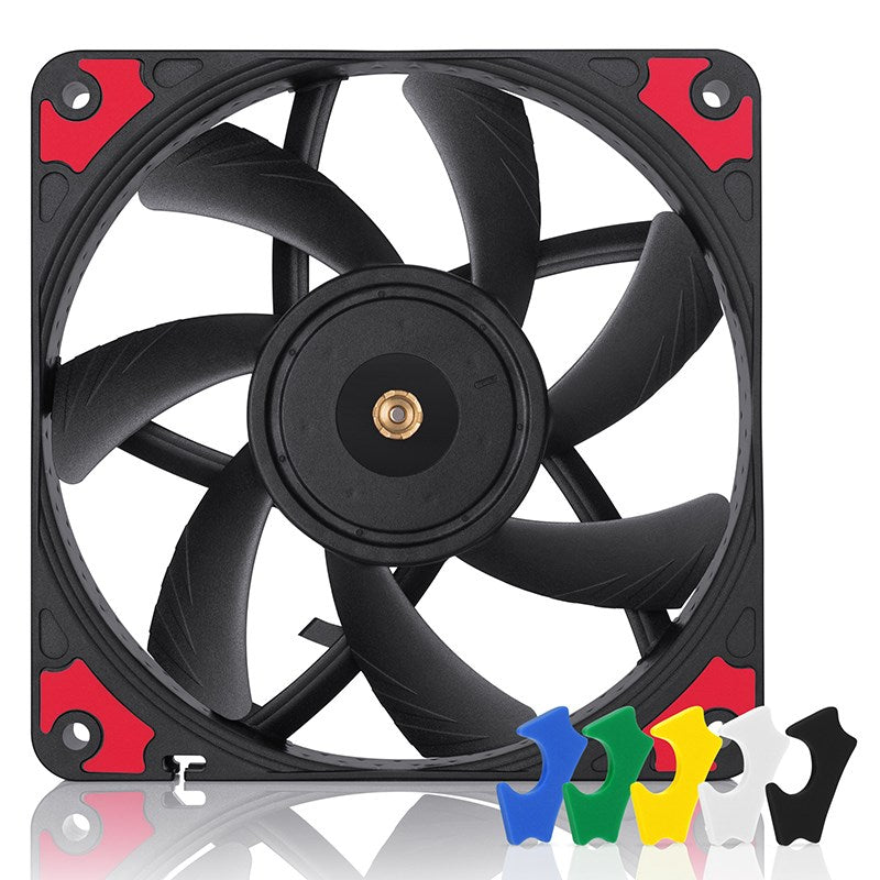 Noctua NF-A12x15 120mm chromax.black.swap Slim PWM Fan(NF-A12x15-PWM-CH-BK-S) - 1
