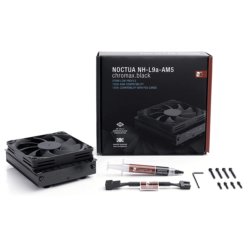 Noctua NH-L9a-AM5 AMD Low Profile CPU Cooler - Chromax Black(NH-L9a-AM5-CH-BK) - 3