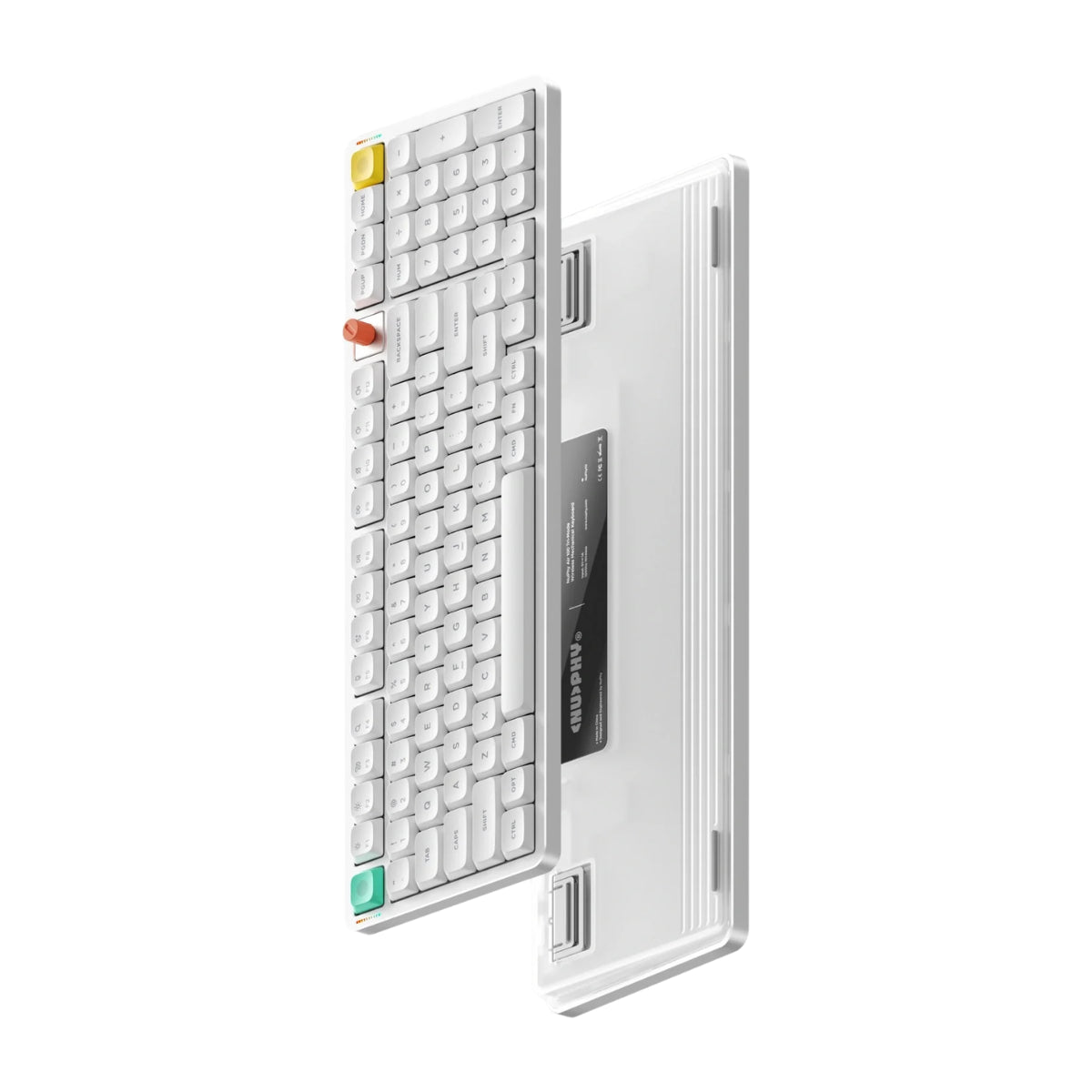 NuPhy Air100 V3 Low-profile Wireless Mechanical Keyboard - Nova White - Blush Nano Switch(KBNPAIR100V3WHBH) - 4