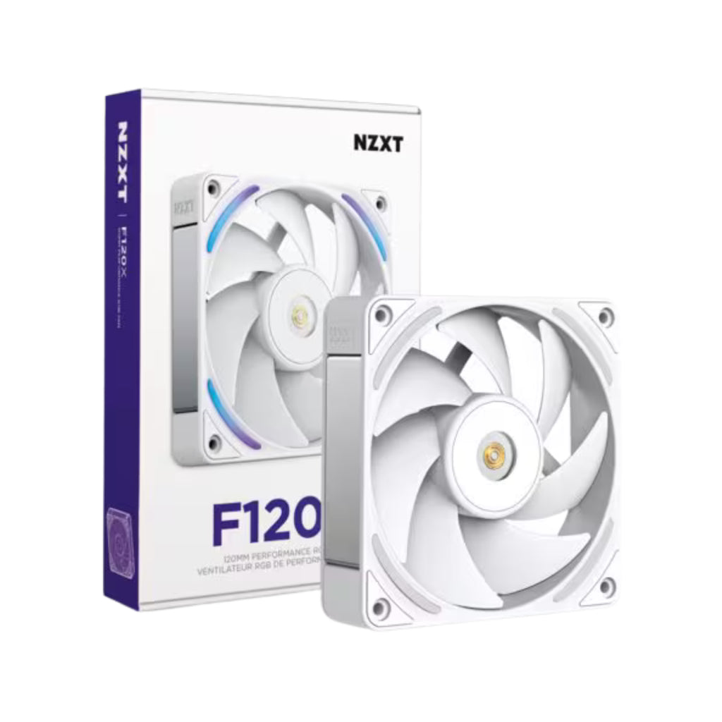 NZXT F120X 120mm Performance RGB Fan - White(RF-U12PN-W1) - 2