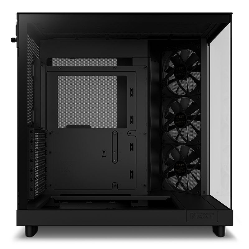 NZXT H6 Flow Compact Dual-chamber Mid Tower ATX Case - Black(CC-H61FB-01) - 5