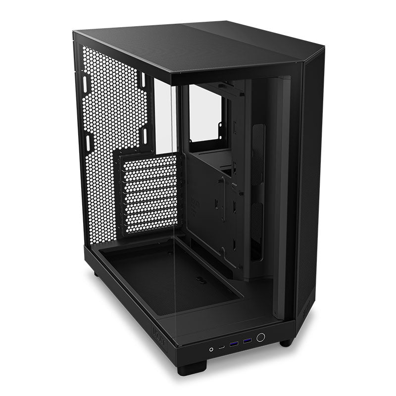 NZXT H6 Flow Compact Dual-chamber Mid Tower ATX Case - Black(CC-H61FB-01) - 6