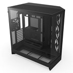 NZXT H9 Flow RGB Tempered Glass Mid-Tower E-ATX Case - Black(CM-H92FB-R1) - 2