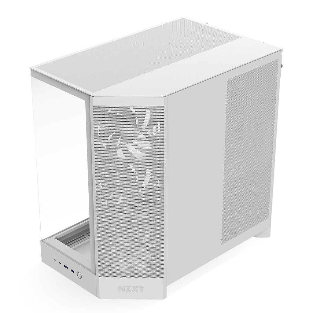 NZXT H9 Flow Tempered Glass Mid-Tower E-ATX Case - White(CM-H92FW-01) - 6