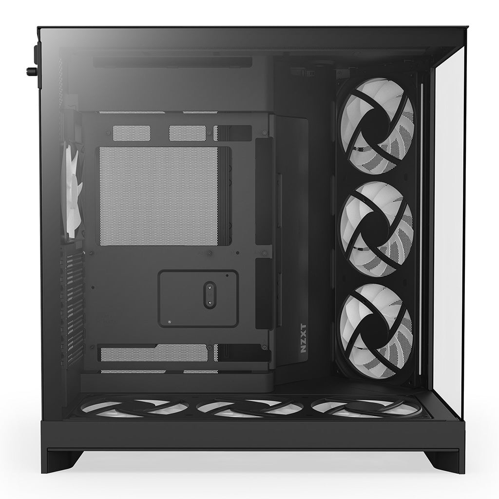 NZXT H9 RGB+ Flow Tempered Glass Mid-Tower E-ATX Case - Black(CM-H92FB-P1) - 7