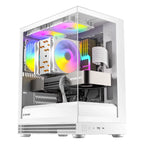 Okinos AQUA UNO Tempered Glass Mini Tower Micro-ATX Case - Polar(OKICC-AQUNO-POLAR) - 8