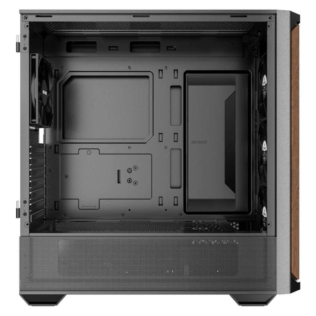OKINOS Cypress P7 Genuine Walnut Wood Trim ATX Mid-Tower Case(OKICC-CP7-ATXBW) - 3