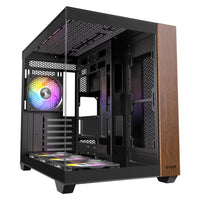 OKINOS M6 ARGB ATX Genuine Walnut Wood Case(OKICC-MG6-ATXBW) - 1
