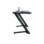 ONEX GD1200Z-RGB Z Shaped Gaming Desk w/ RGB LED Lights (ONEX-GD1200Z-RGB) - 3