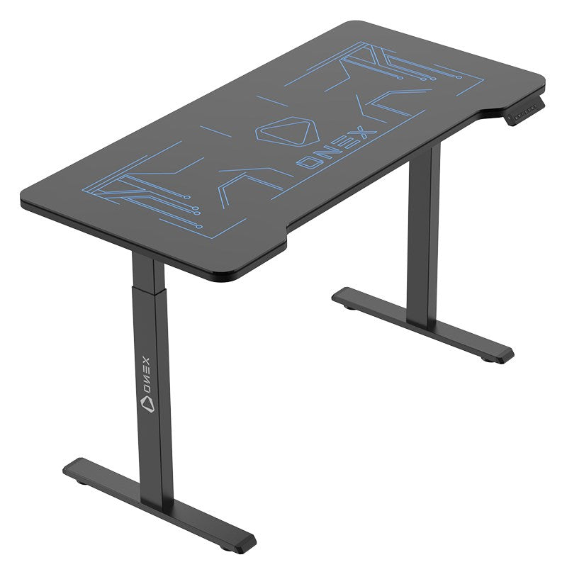 ONEX GDE1400G RGB Tempered Glass Electric Height Adjustable Gaming Desk(ONEX-GDE1400G-RGB) - 1