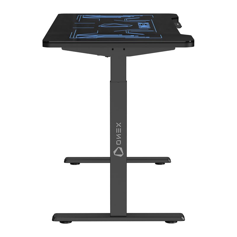 ONEX GDE1400G RGB Tempered Glass Electric Height Adjustable Gaming Desk(ONEX-GDE1400G-RGB) - 4