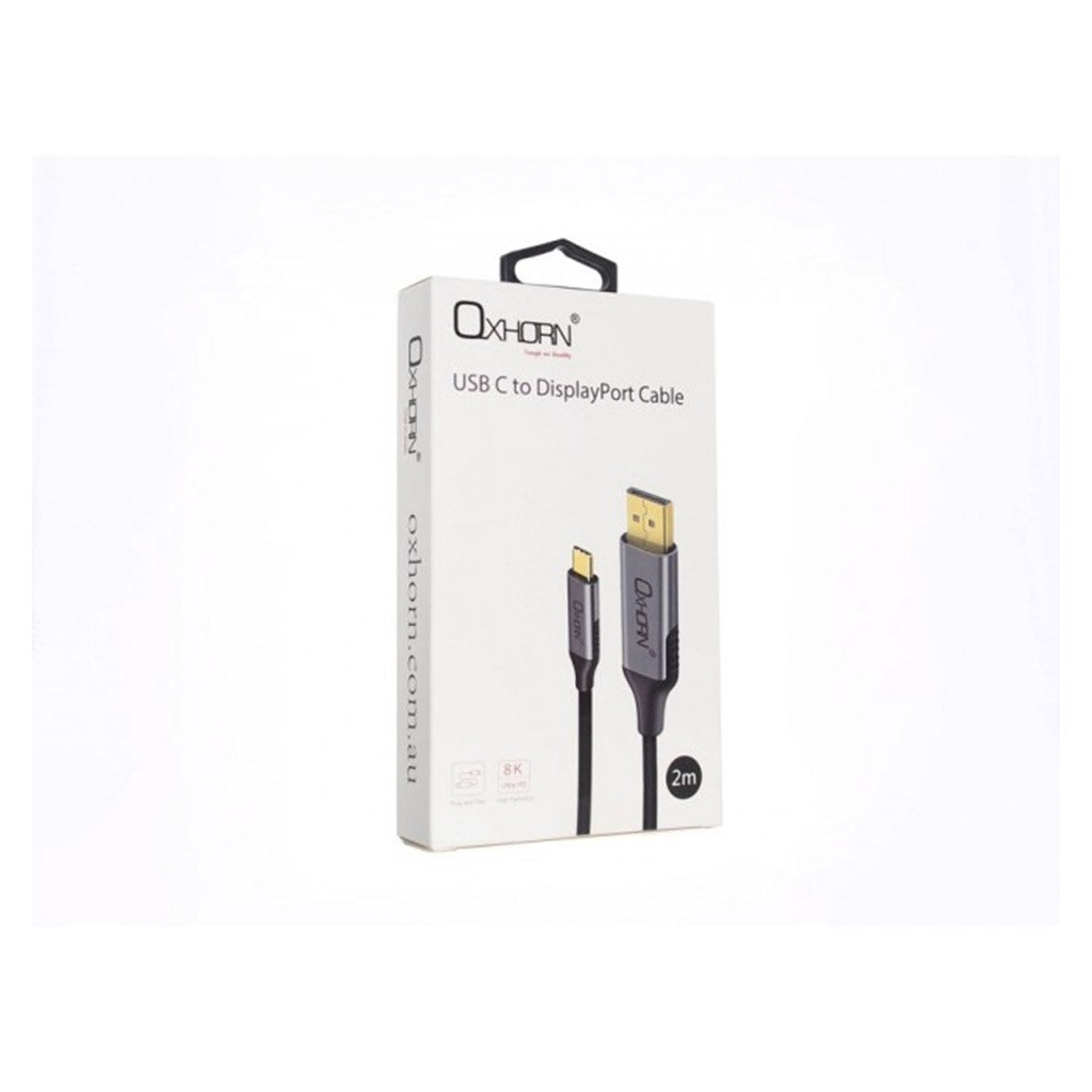 Oxhorn 1m USB Type-C to Display Port 1.4 Cable(ACBOXHCBCD801) - 7