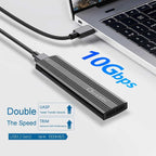 Oxhorn UM-311B USB-C 3.2 Gen 2 M.2 NVMe Aluminium Enclosure - Black(ACBOXHUM311B) - 3