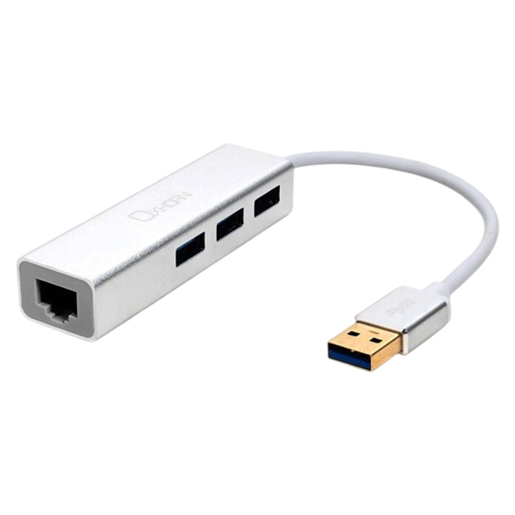 Oxhorn USB-H3L USB 3.0 Hub to Gigabit LAN Adapter(ACBOXHUSBH3L) - 1