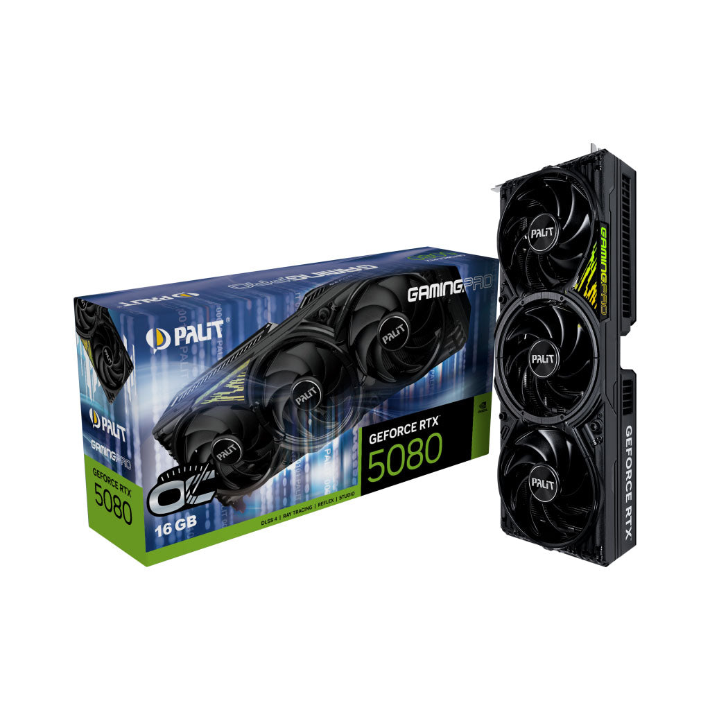 Palit GeForce RTX 5080 GAMINGPRO OC 16GB Video Card(NE75080S19T2-GB2031A) - 1