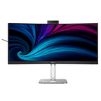 Philips Office Pro 34" QHD USB-C Docking 5MP Webcam Thunderbolt 4 Curved Monitor(34B2U6603CH) - 1