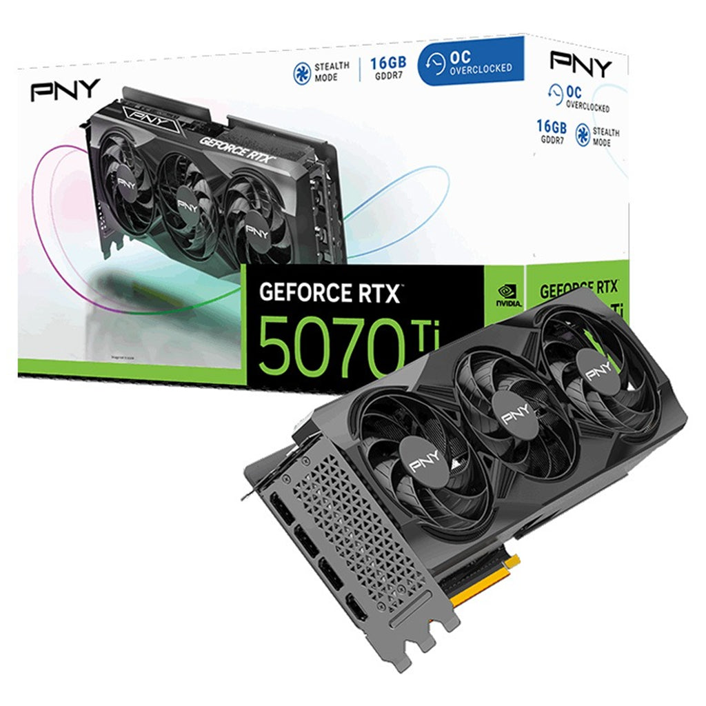 PNY GeForce RTX 5070 Ti Triple Fan OC 16GB Graphics Card(VCG5070T16TFXPB1-O) - 1