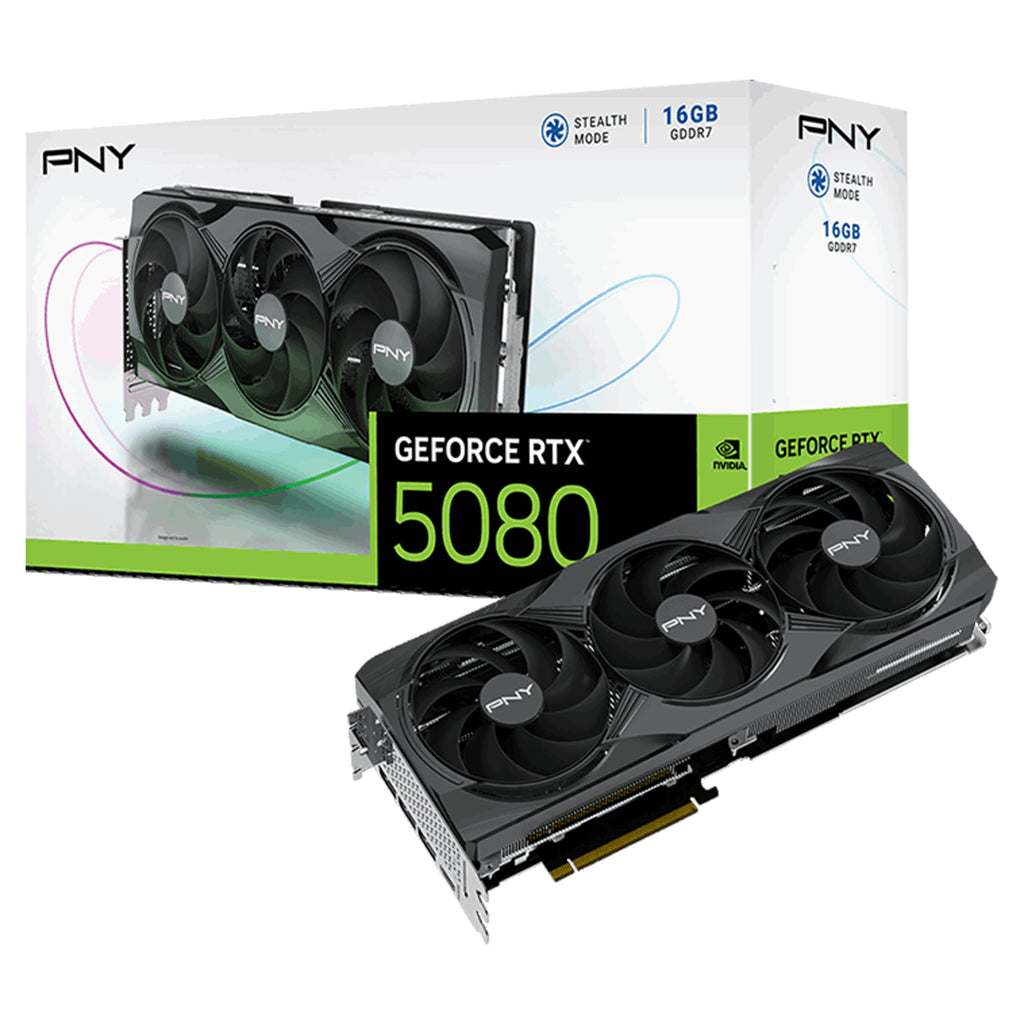 PNY GeForce RTX 5080 Triple Fan 16GB Video Card(VCG508016TFXPB1) - 1