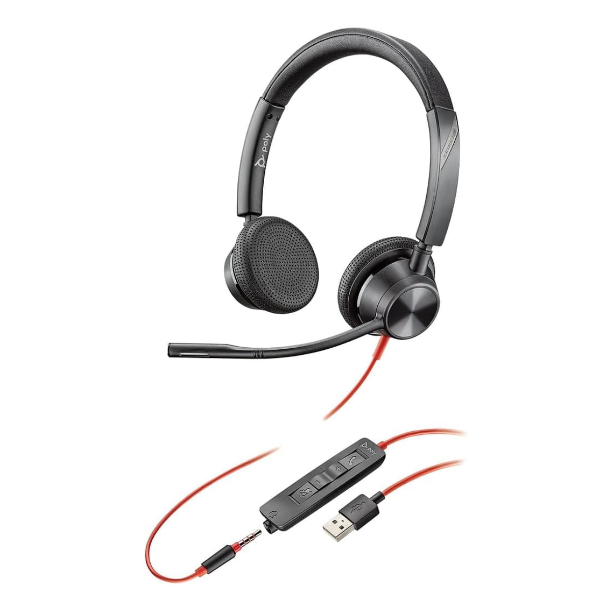 Poly Studio P5 FHD USB Professional Webcam w/ Blackwire 3325 Stereo Headset(2200-87130-025) - 3