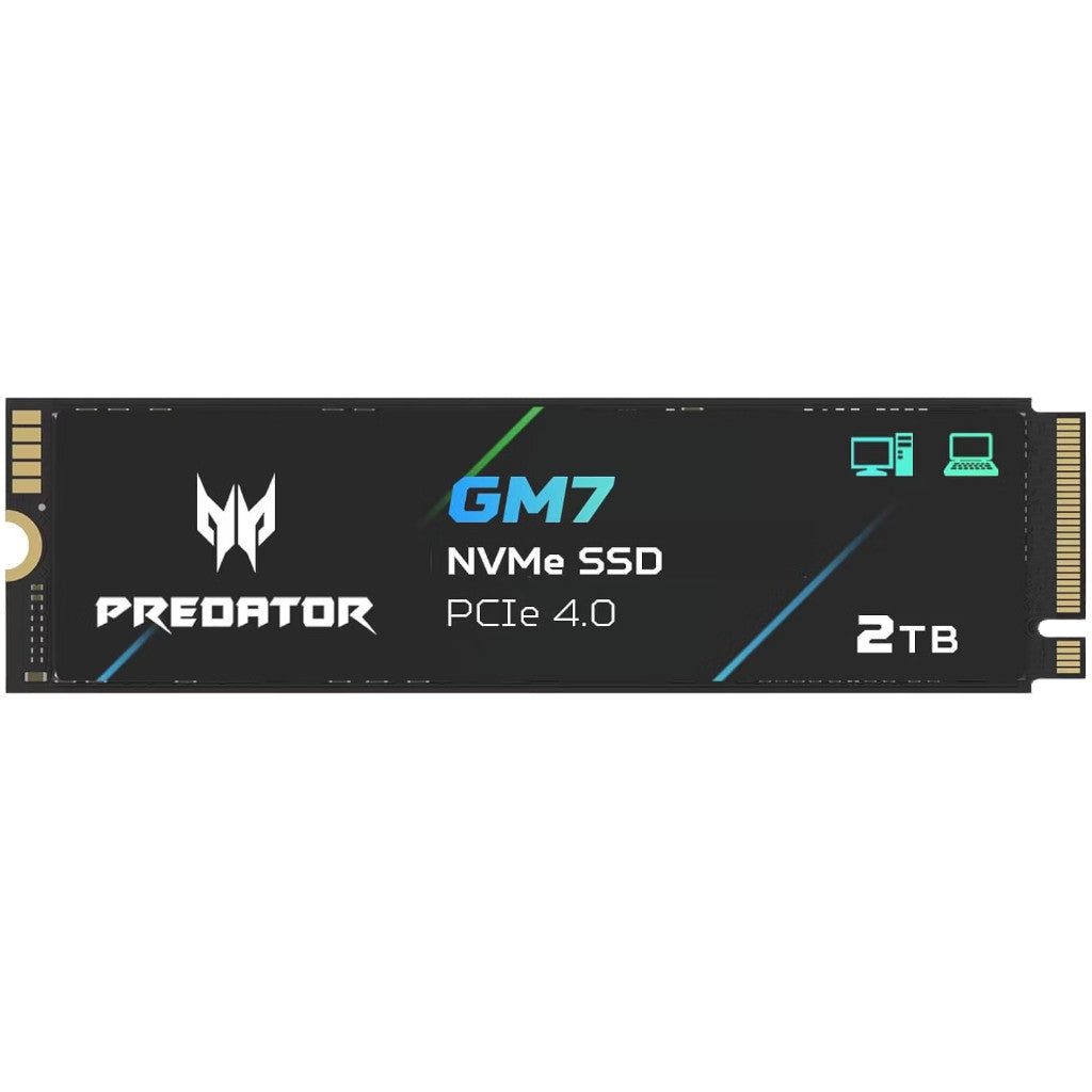 Predator GM7 2TB PCIe 4.0 NVMe M.2 2280 SSD - 7200/6300MB/s