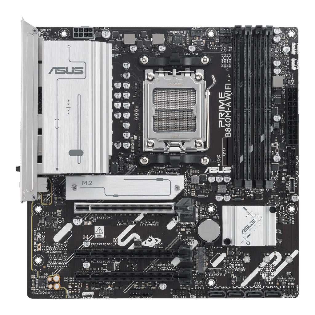 ASUS PRIME B840M-A WIFI-CSM AM5 Micro-ATX Motherboard(PRIME B840M-A WIFI-CSM) - 3