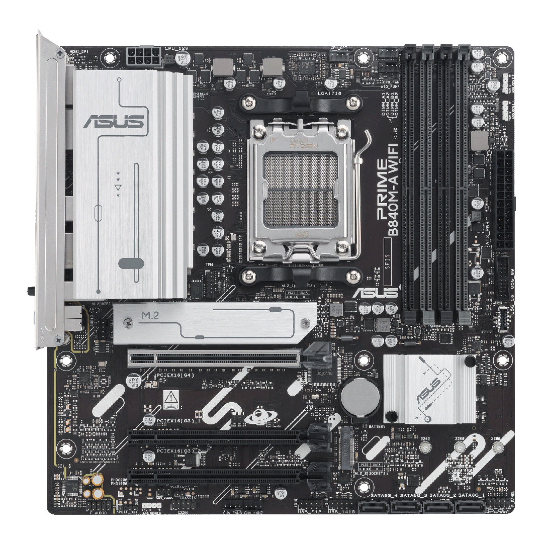 ASUS PRIME B840M-A WIFI-CSM AM5 Micro-ATX Motherboard(PRIME B840M-A WIFI-CSM) - 3