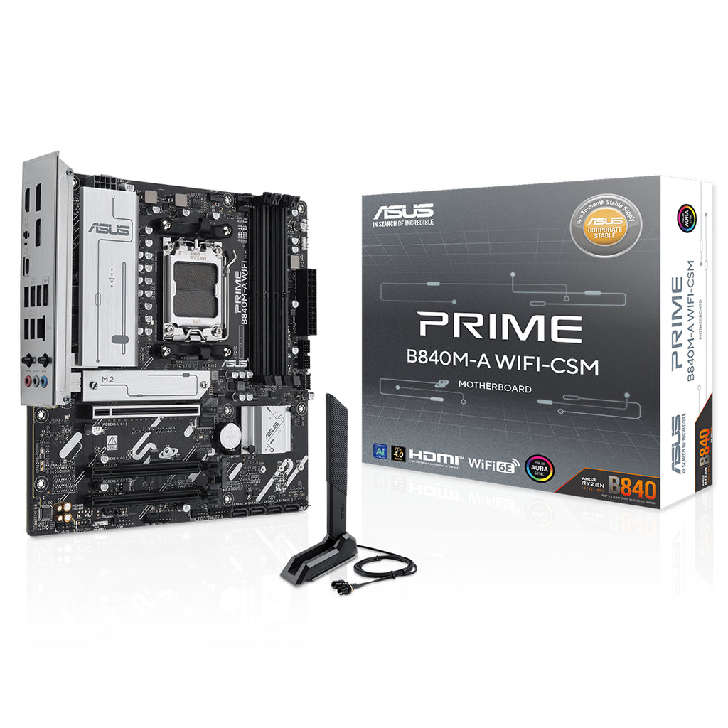 ASUS PRIME B840M-A WIFI-CSM AM5 Micro-ATX Motherboard(PRIME B840M-A WIFI-CSM) - 1