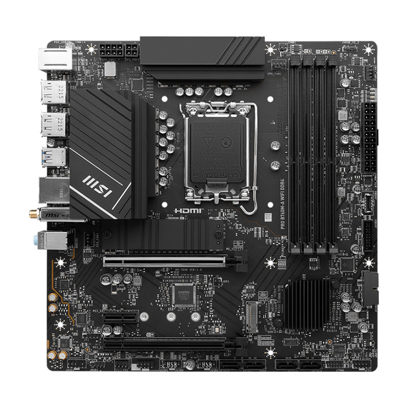 MSI PRO B760M-A WIFI DDR4 Intel LGA 1700 Micro-ATX Motherboard(PRO B760M-A WIFI DDR4) - 2
