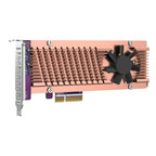 QNAP QM2-2P-344A Dual M.2 22110/2280 PCIe NVMe SSD Expansion Card(QM2-2P-344A) - 1