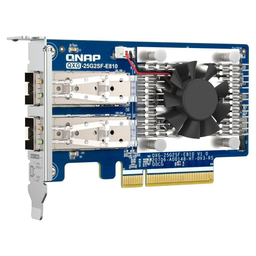 QNAP QXG-25G2SF-E810 Dual-port 25GBE Network Expansion Card(QXG-25G2SF-E810) - 1