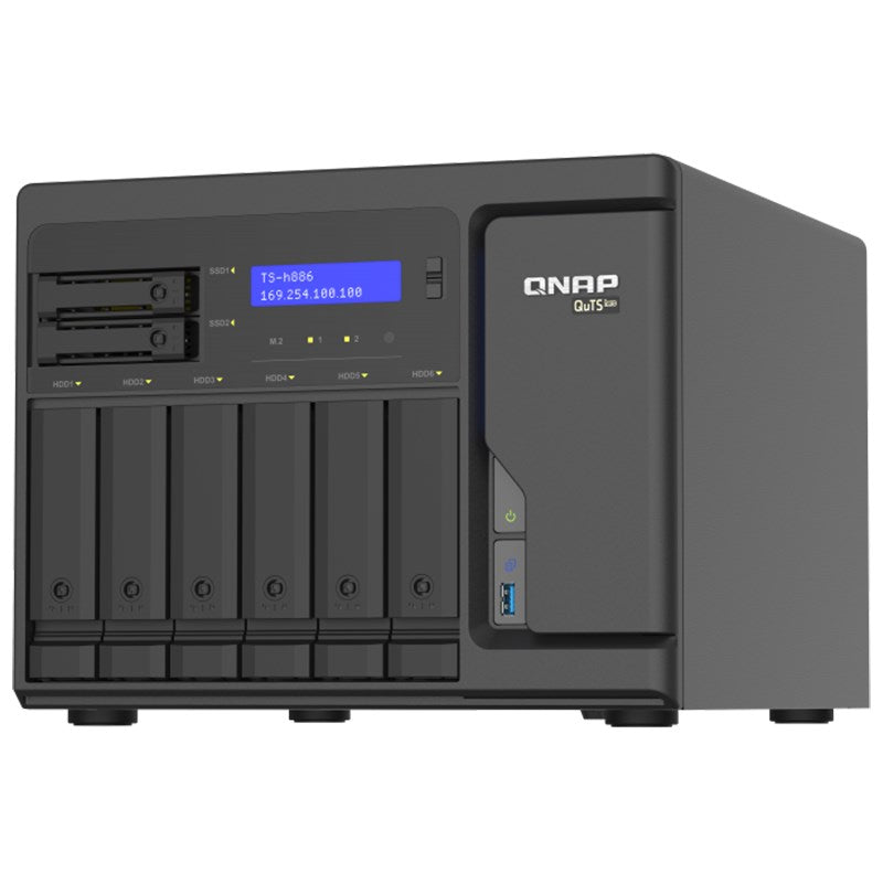 QNAP TS-H886-D1622-16G 8 Bay Diskless NAS Xeon D-1622 CPU 16GB RAM(TS-H886-D1622-16G) - 4