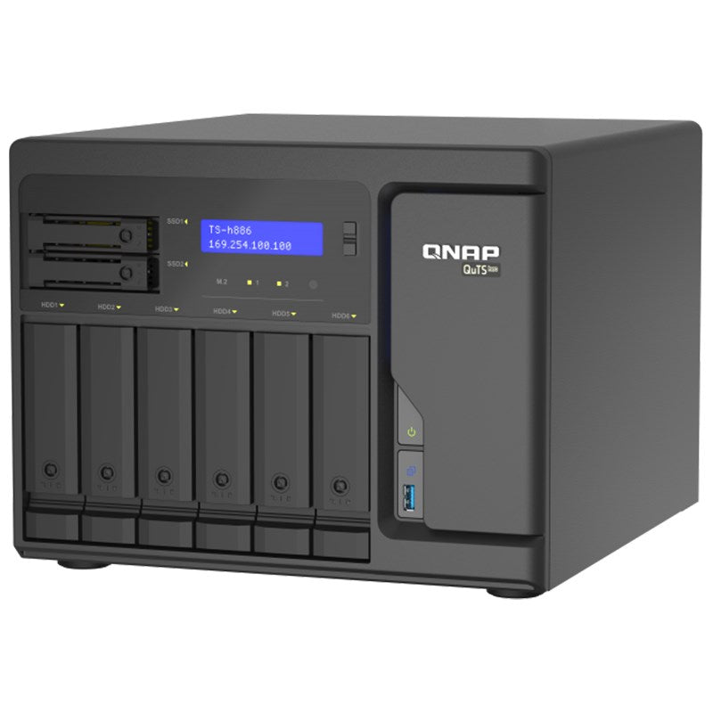 QNAP TS-H886-D1622-16G 8 Bay Diskless NAS Xeon D-1622 CPU 16GB RAM(TS-H886-D1622-16G) - 5