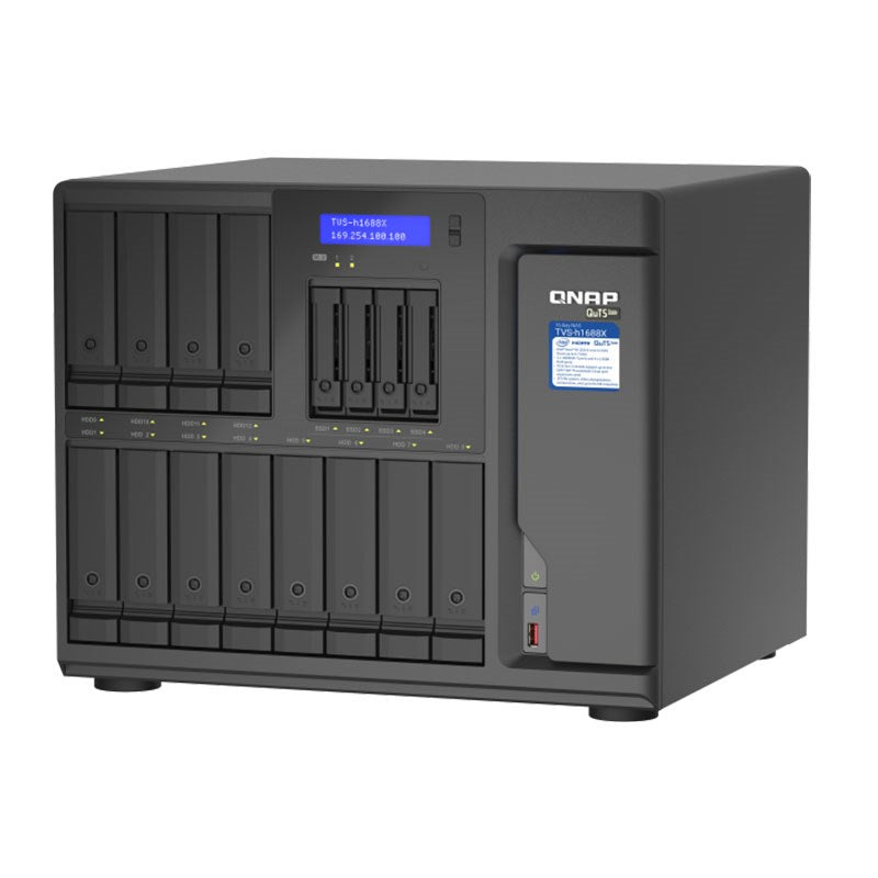 QNAP TVS-h1688X-W1250-32G 16-Bay Diskless NAS Xeon W-1250 6-Core 32GB RAM(TVS-h1688X-W1250-32G) - 4