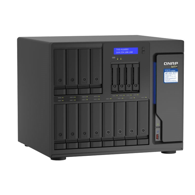 QNAP TVS-h1688X-W1250-32G 16-Bay Diskless NAS Xeon W-1250 6-Core 32GB RAM(TVS-h1688X-W1250-32G) - 6