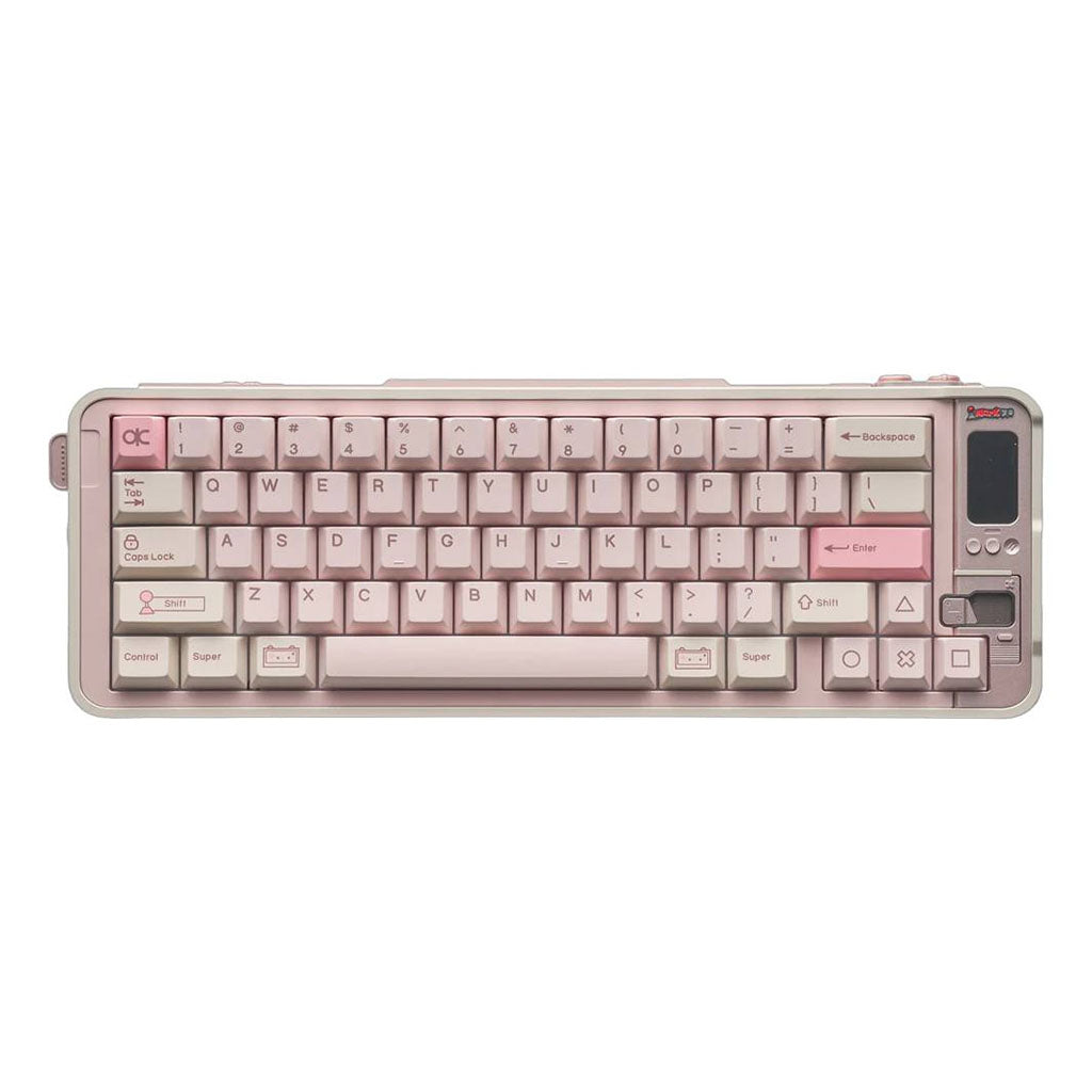 Qwertykeys QK65 MK3 Prebuilt Wireless Mechanical Keyboard - White Peach(KBQK65MK3WHPCH) - 1