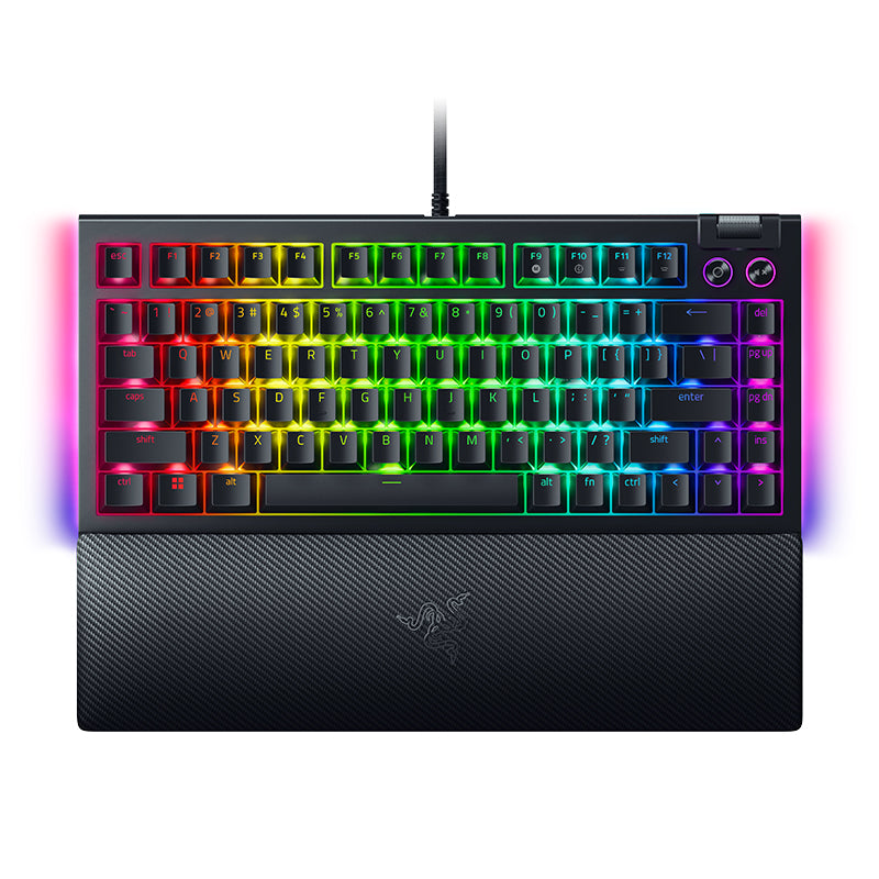 Razer Blackwidow V4 75% Hot-swappable Mechanical Gaming Keyboard - Orange Switch(RZ03-05000100) - 1