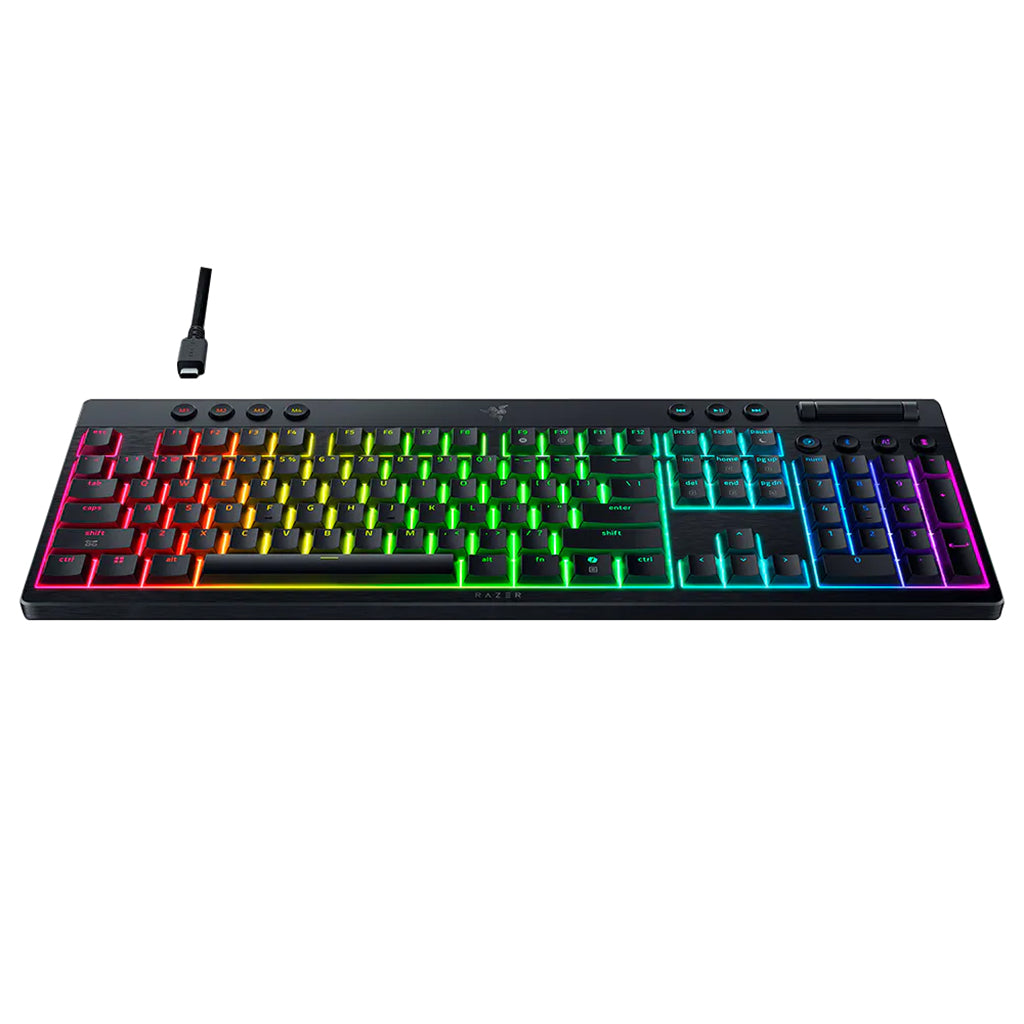 Razer BlackWidow V4 Pro Low-Profile HyperSpeed Wireless Mechanical Keyboard - Orange Switches(RZ03-05270800) - 2