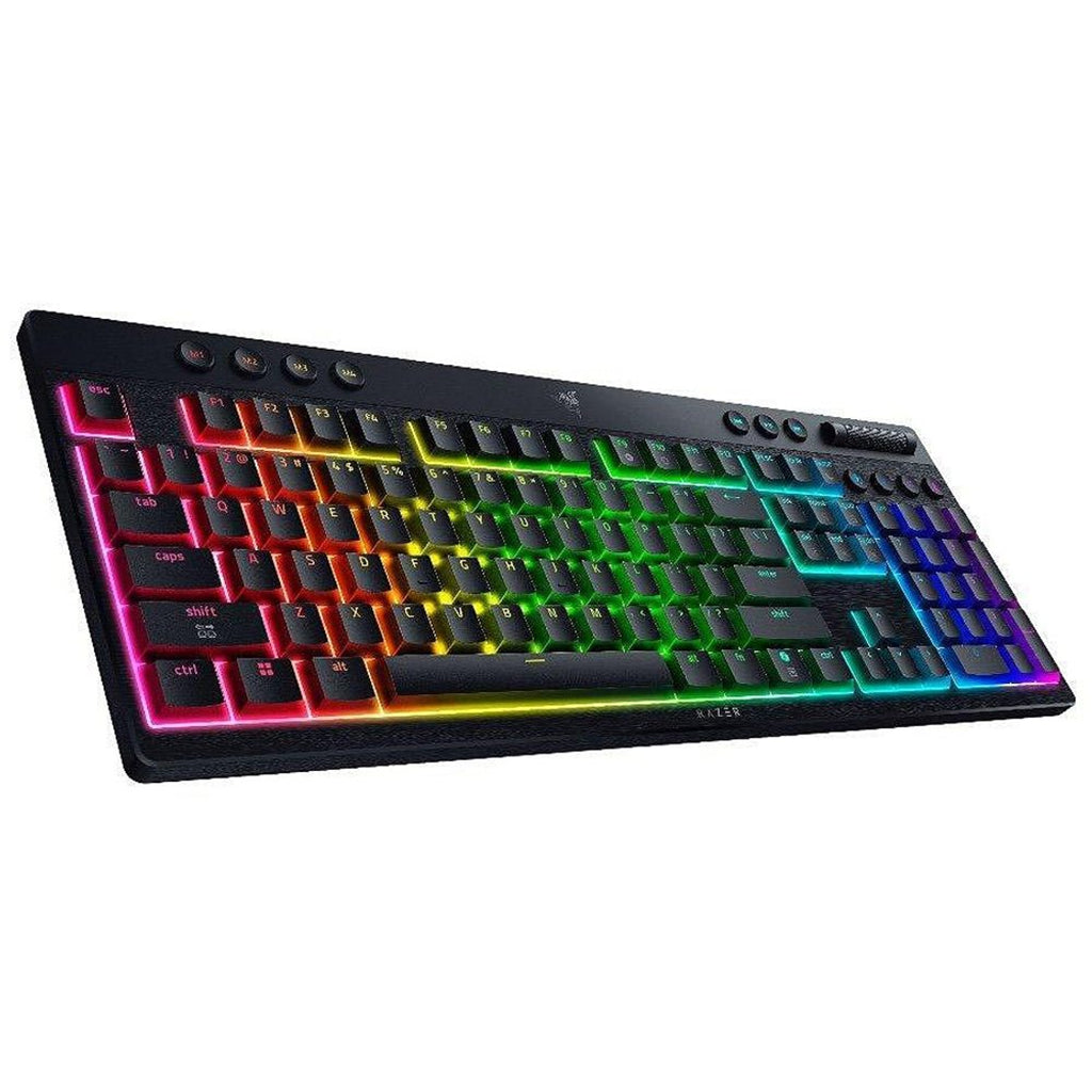 Razer BlackWidow V4 Pro Low-Profile HyperSpeed Wireless Mechanical Keyboard - Orange Switches(RZ03-05270800) - 3