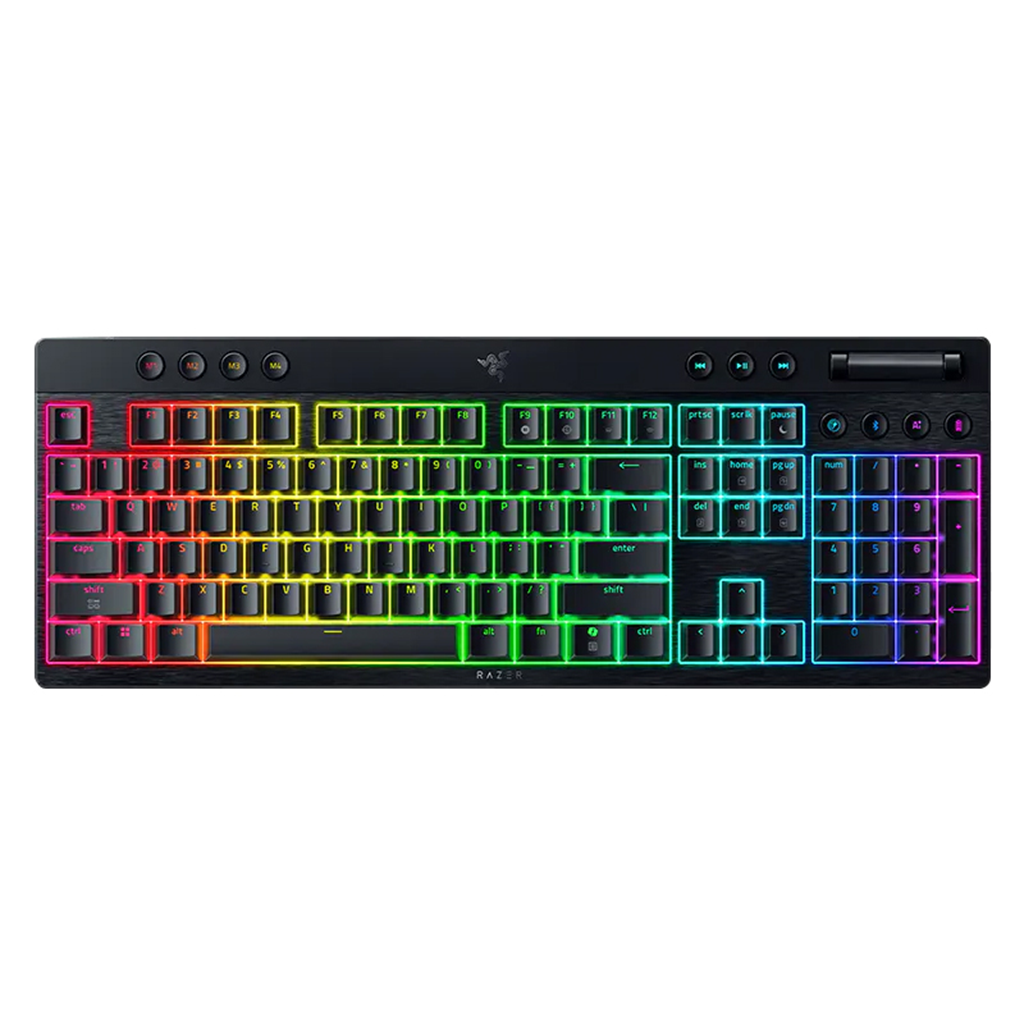 Razer BlackWidow V4 Pro Low-Profile HyperSpeed Wireless Mechanical Keyboard - Orange Switches(RZ03-05270800) - 1